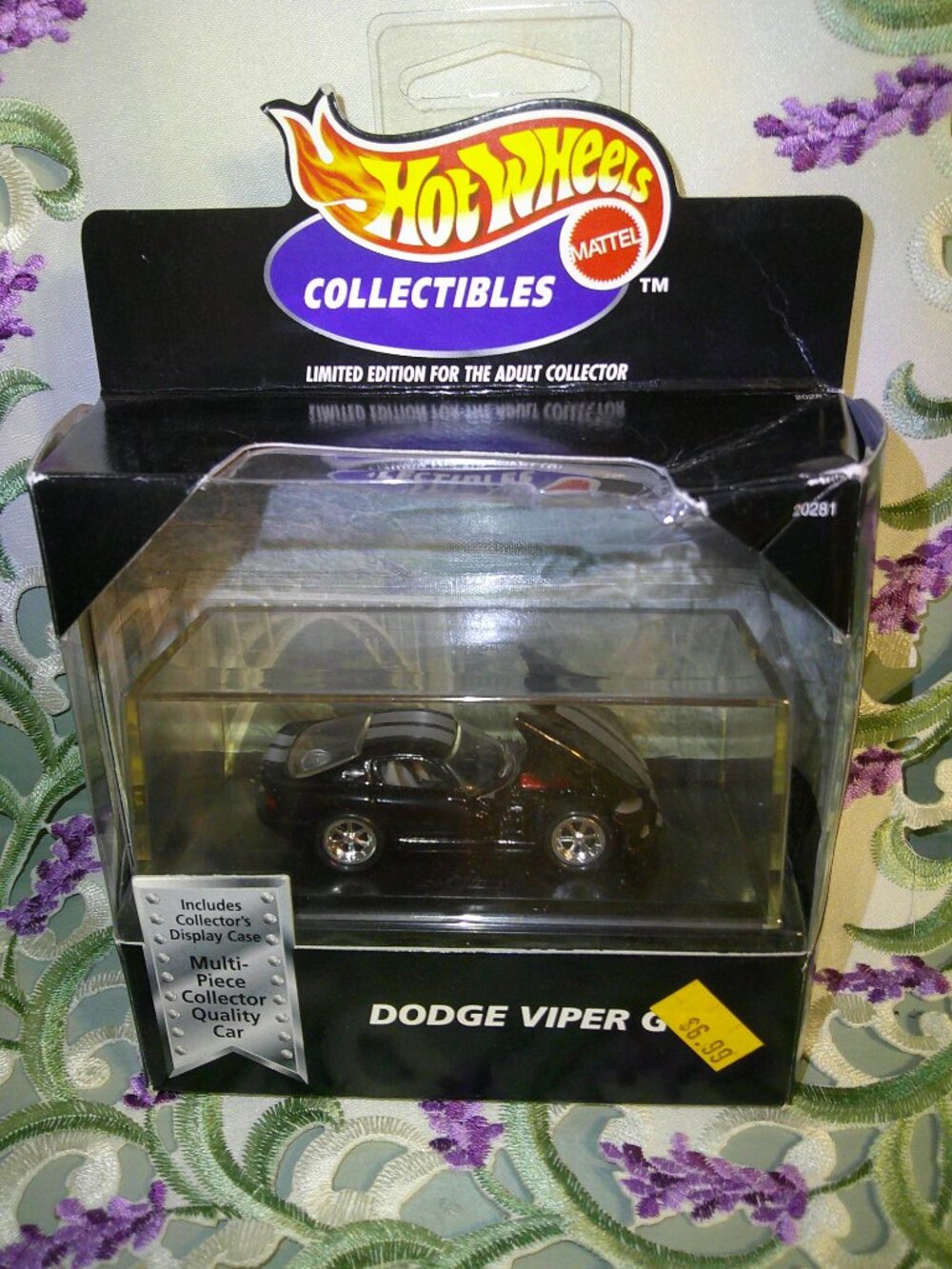 1:64 Hot Wheels Collectibles Black Box Dodge Viper GTS Black 1998 Sealed NIP
